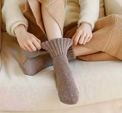 Arona Cozy Knitted Fleece Lined Crew Socks